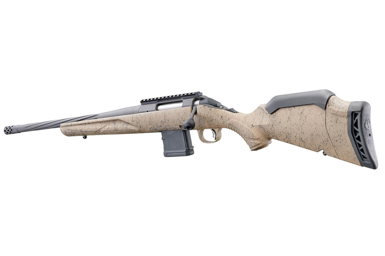 RUGER American Gen II Ranch 5.56 NATO Bolt-Action Rifle with FDE Splatter Stock