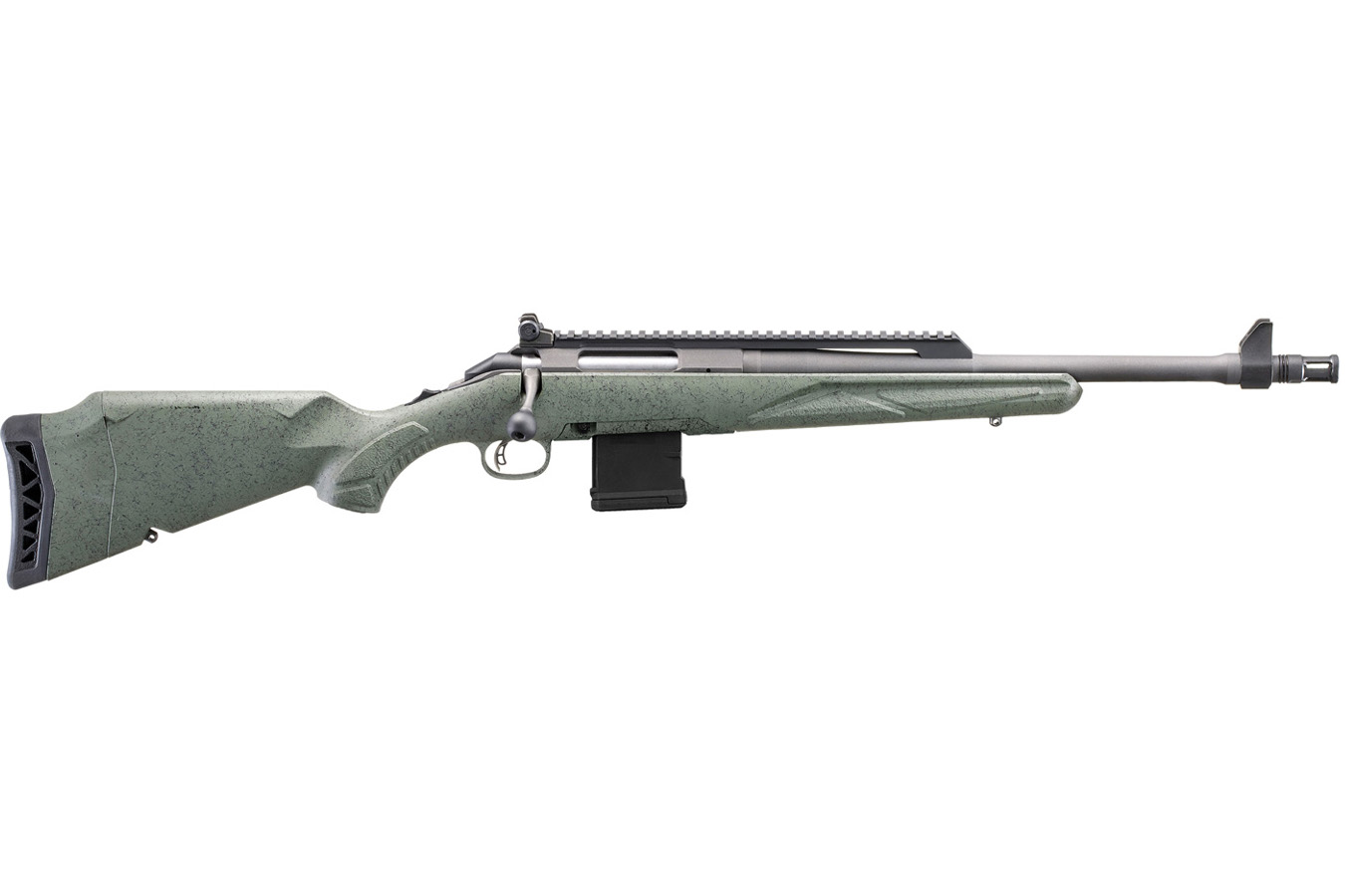 RUGER American II Scout 5.56 NATO Bolt-Action Rifle with Leaf Green Stock