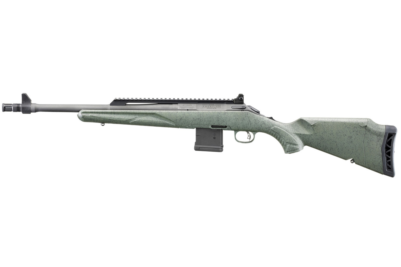 RUGER American II Scout 5.56 NATO Bolt-Action Rifle with Leaf Green Stock