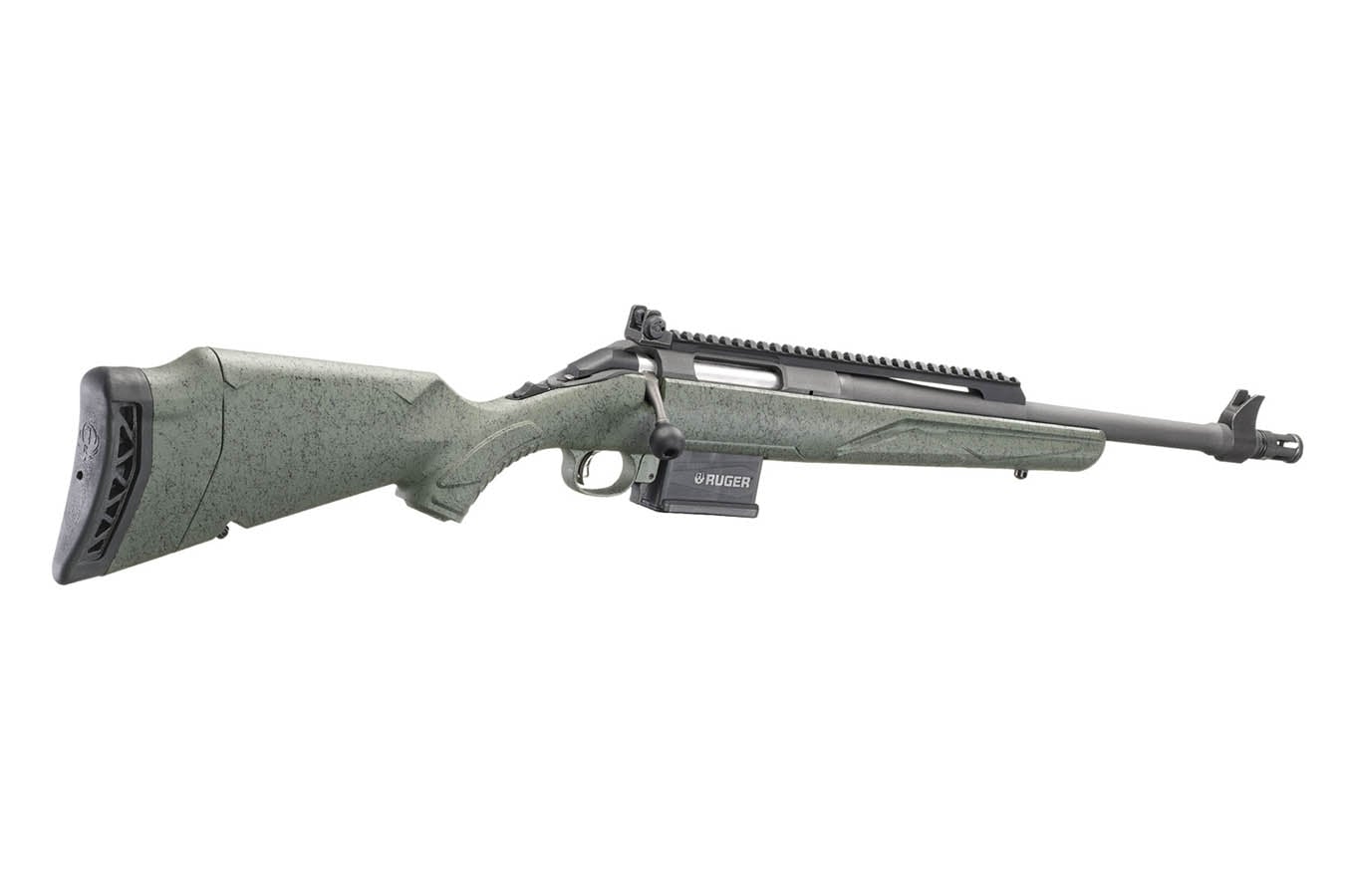 RUGER American Gen II Scout 308 Win Bolt-Action Rifle with Leaf Green Stock