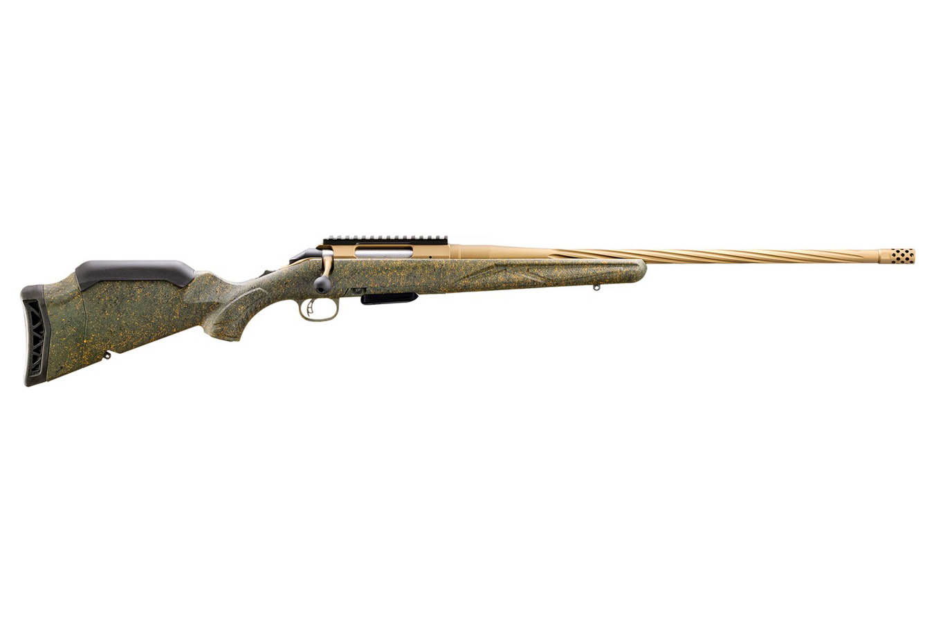 RUGER American Gen II Predator 350 Legend Bolt-Action Rifle with Green Splatter Stock