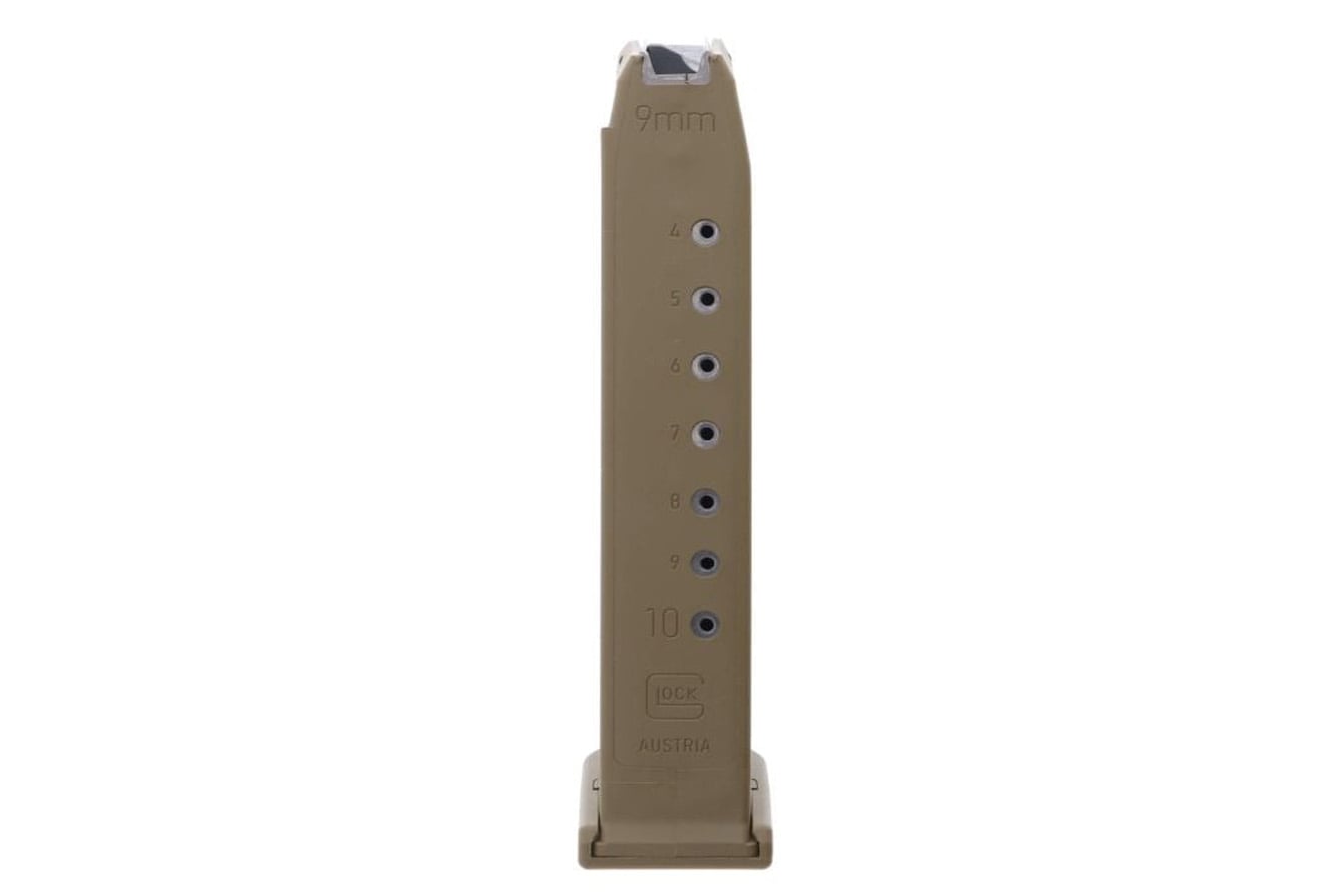 GLOCK Gen 5 G17/19/19X 9MM 10-Round Coyote Tan Factory Magazine