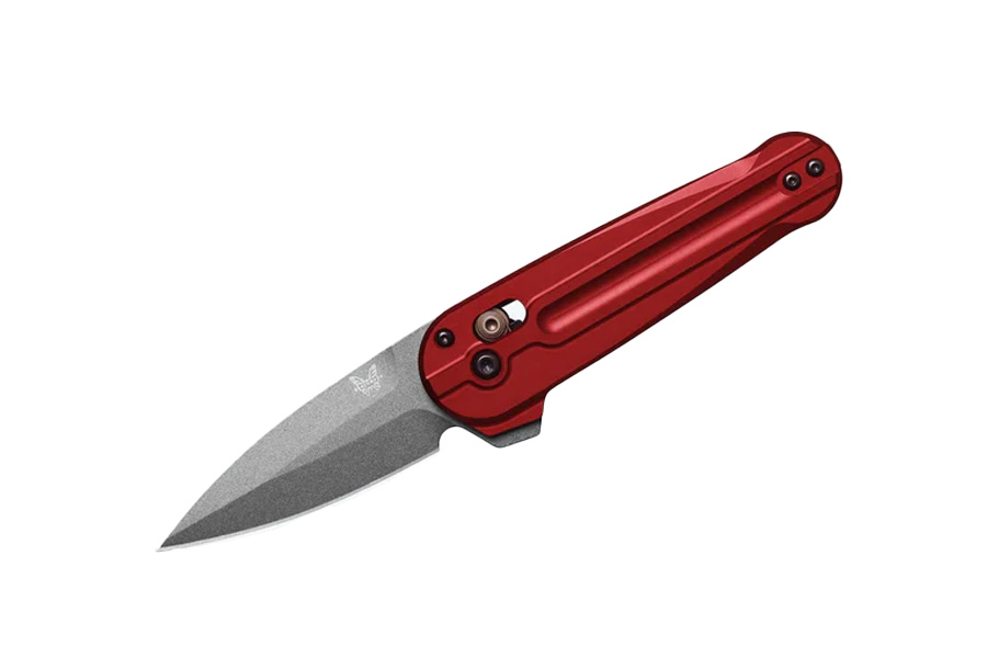BENCHMADE KNIFE Lowden Phoenix Red Aluminum Folding Knife