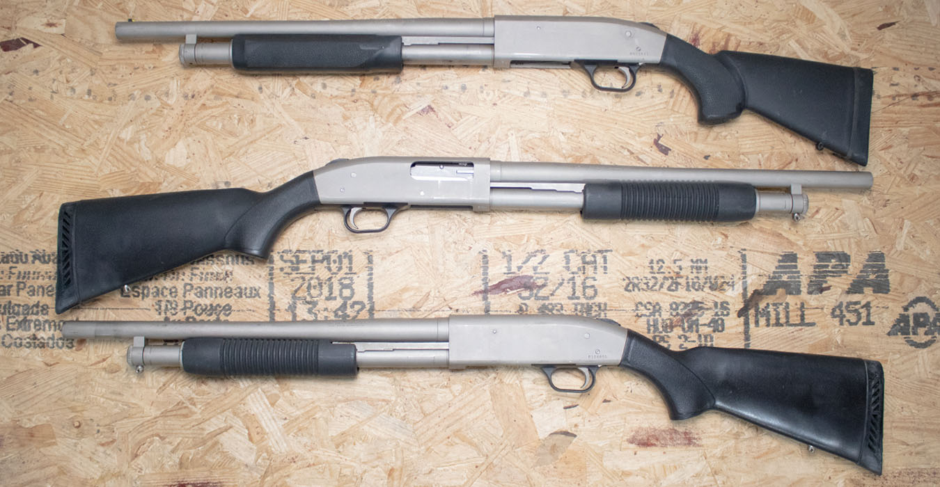 Mossberg 500A 12 Gauge Police Trade-In Shotguns with Marinecote Finish ...