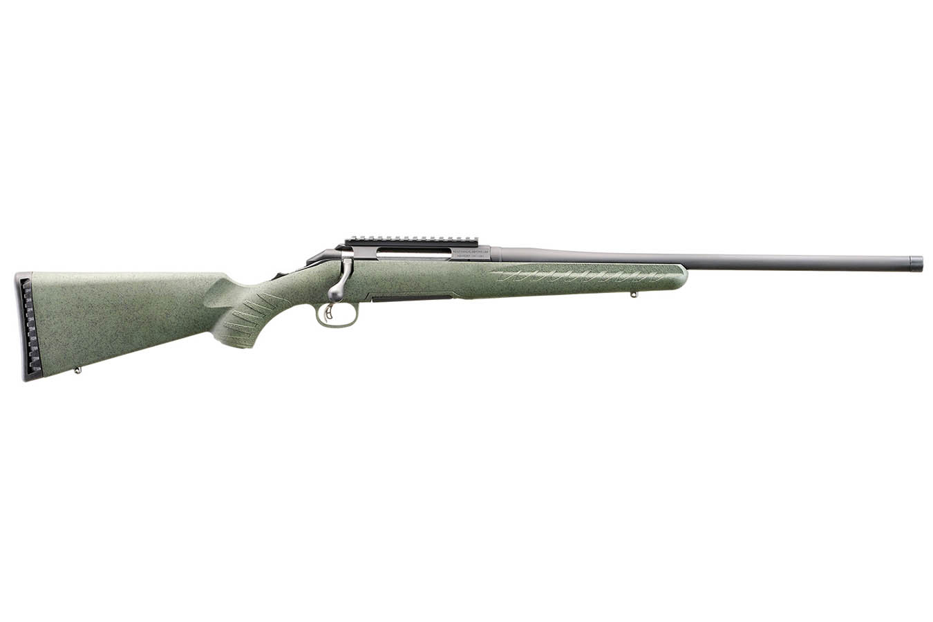 GLENFIELD Model A 270 Winchester Bolt-Action Rifle with Moss Green Splatter Stock and Threaded Barrel