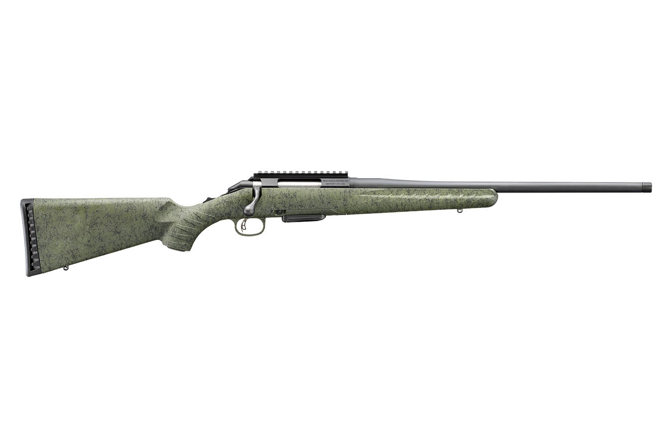 GLENFIELD Model A 223 Rem Bolt-Action Rifle with Moss Green Splatter Stock and 20 Inch Threaded Barrel