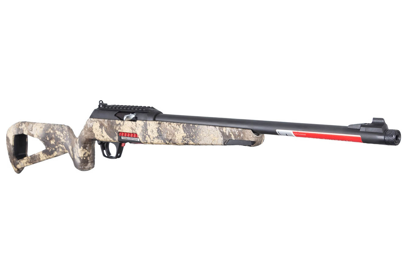 WINCHESTER FIREARMS Wildcat SR 22LR Semi-Auto Rifle with Threaded Barrel and TrueTimber Prairie Camo Stock