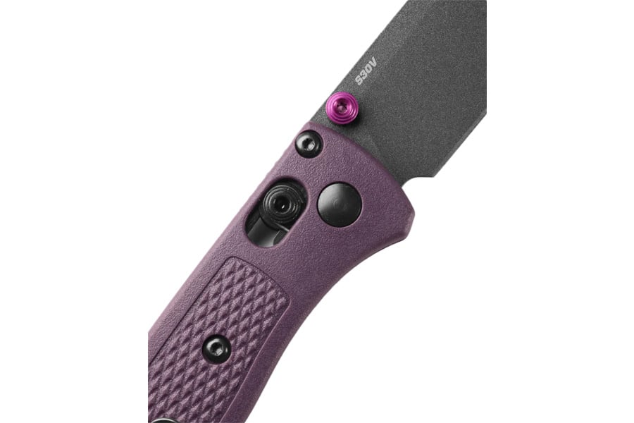 BENCHMADE KNIFE Mini Bugout Knife Dark Purple Grivory