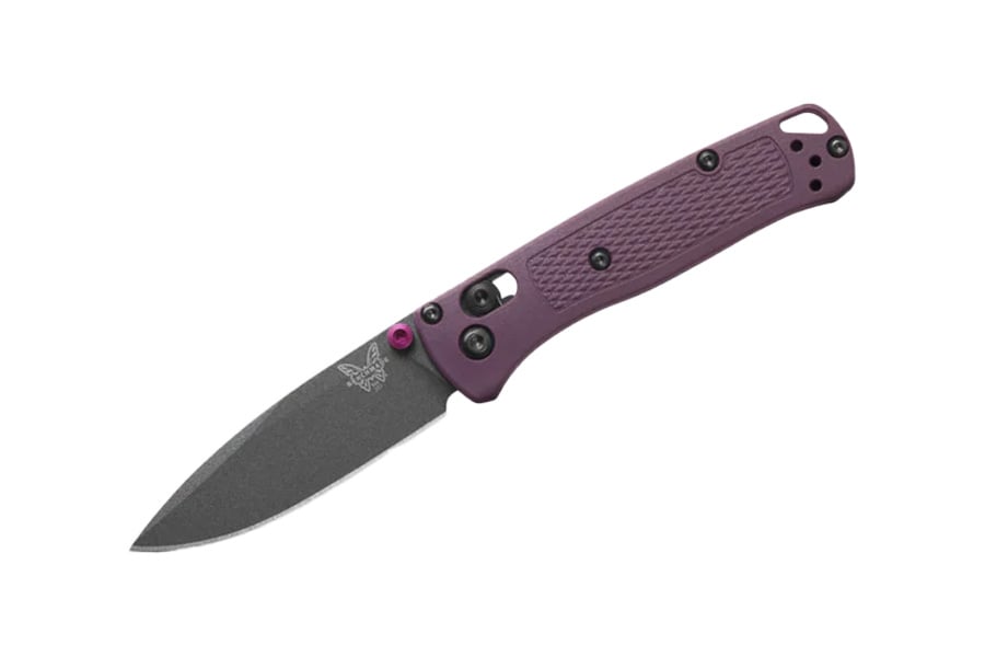 BENCHMADE KNIFE Mini Bugout Knife Dark Purple Grivory