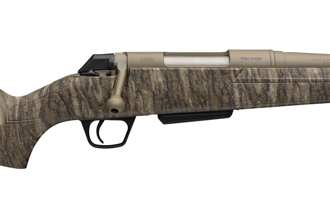 WINCHESTER FIREARMS XPR Extreme SR 400 Legend Bolt-Action Rifle with Mossy Oak Bottomland Finish and Threaded Barrel