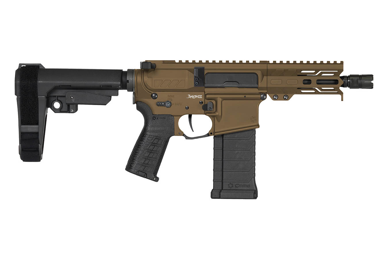CMMG Banshee MK4 5.7x28mm AR Pistol with Midnight Bronze Cerakote Finish