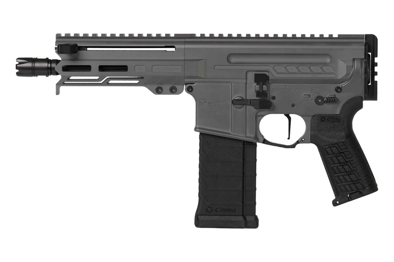 CMMG Dissent MK4 5.7x28mm AR Pistol with Tungsten Finish and 6.5 Inch Barrel