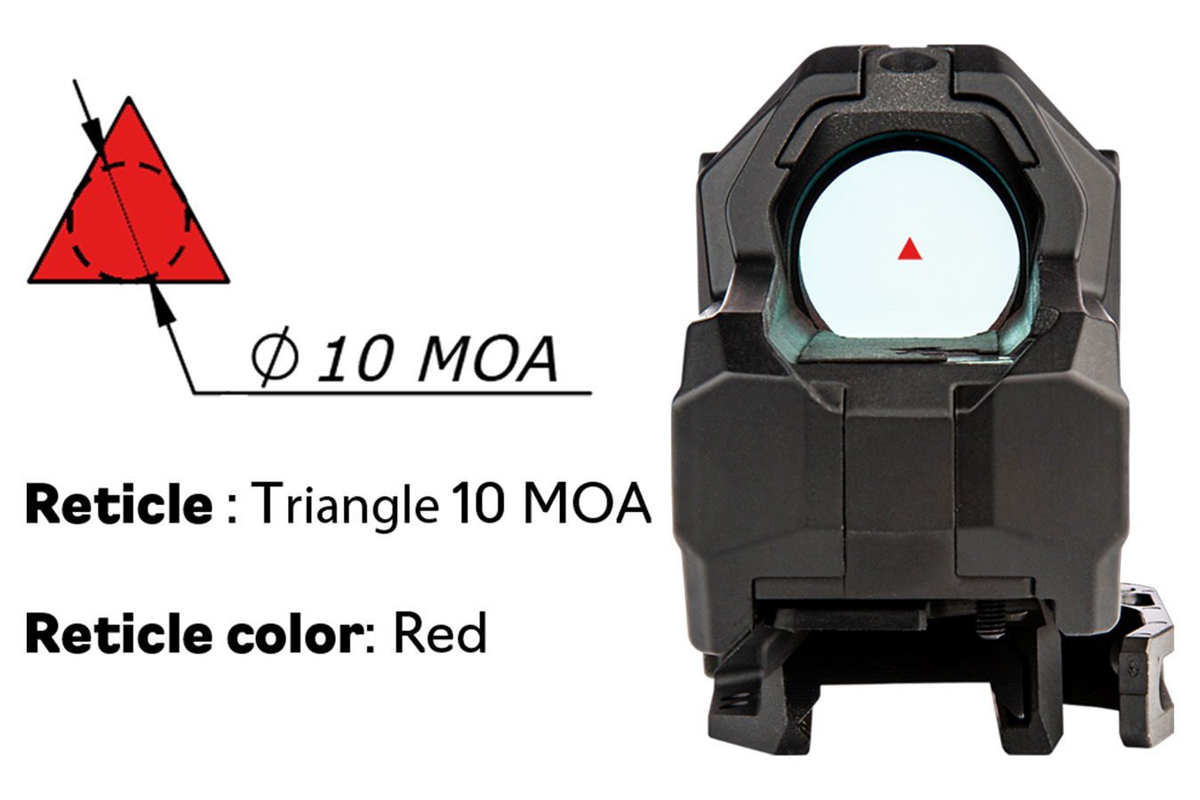 MEPROLIGHT Mepro M22 Triangle 10 MOA Self-Illuminated Reflex Red-Dot Sight