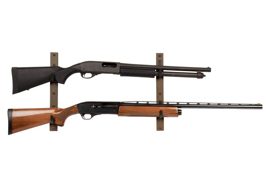 ALLEN COMPANY Gun Collector Hardwood 2 Gun Rack - Brown/Black