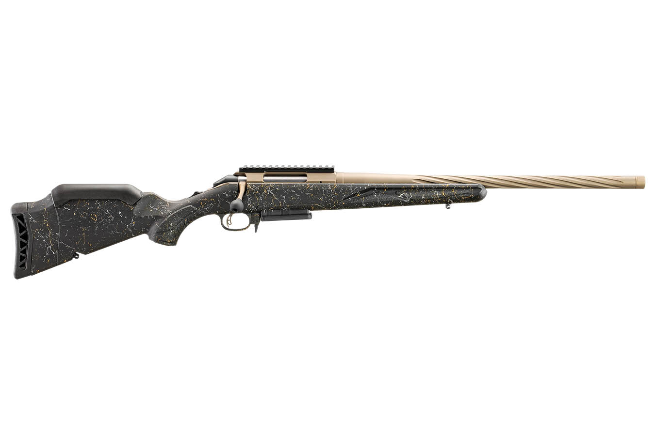 RUGER American Gen II Prairie 7mm PRC Bolt-Action Rifle with Black Splatter Stock and Smoke Bronze Cerakote Barrel