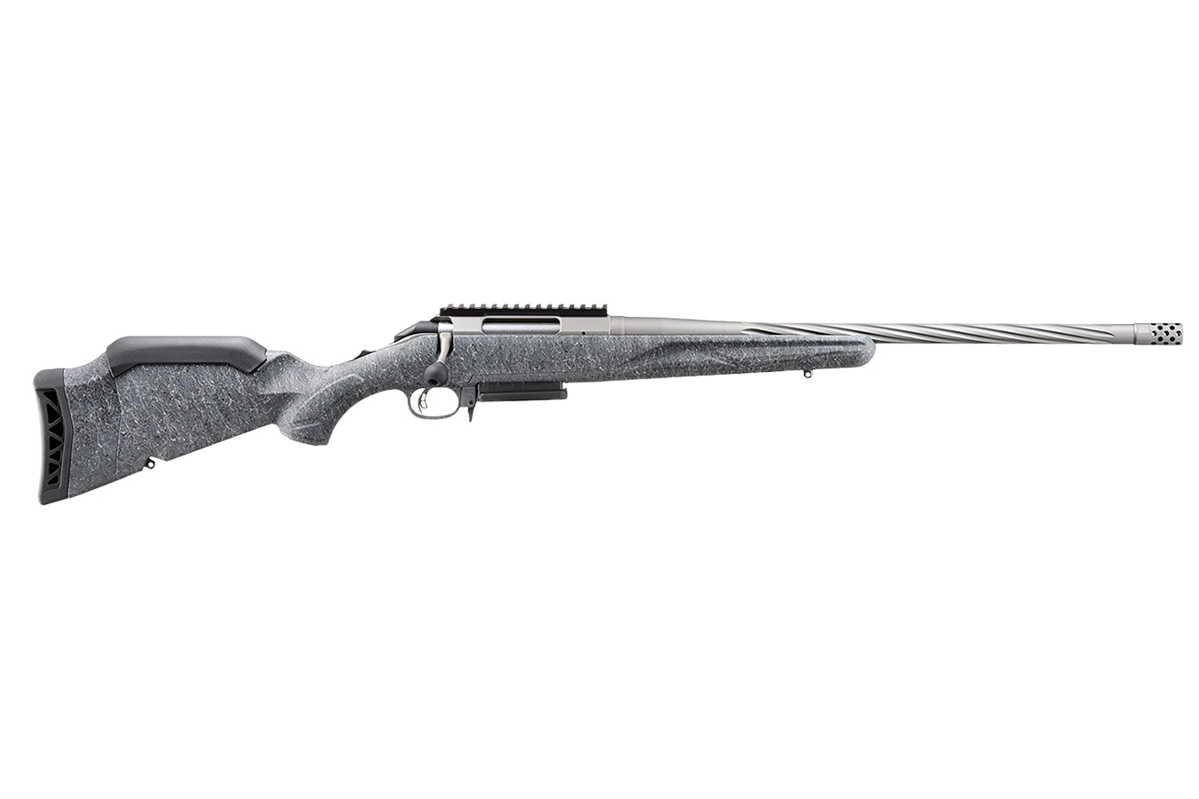 RUGER American Gen II 22 Creedmoor Bolt Acton Rifle with Gray Splatter Stock