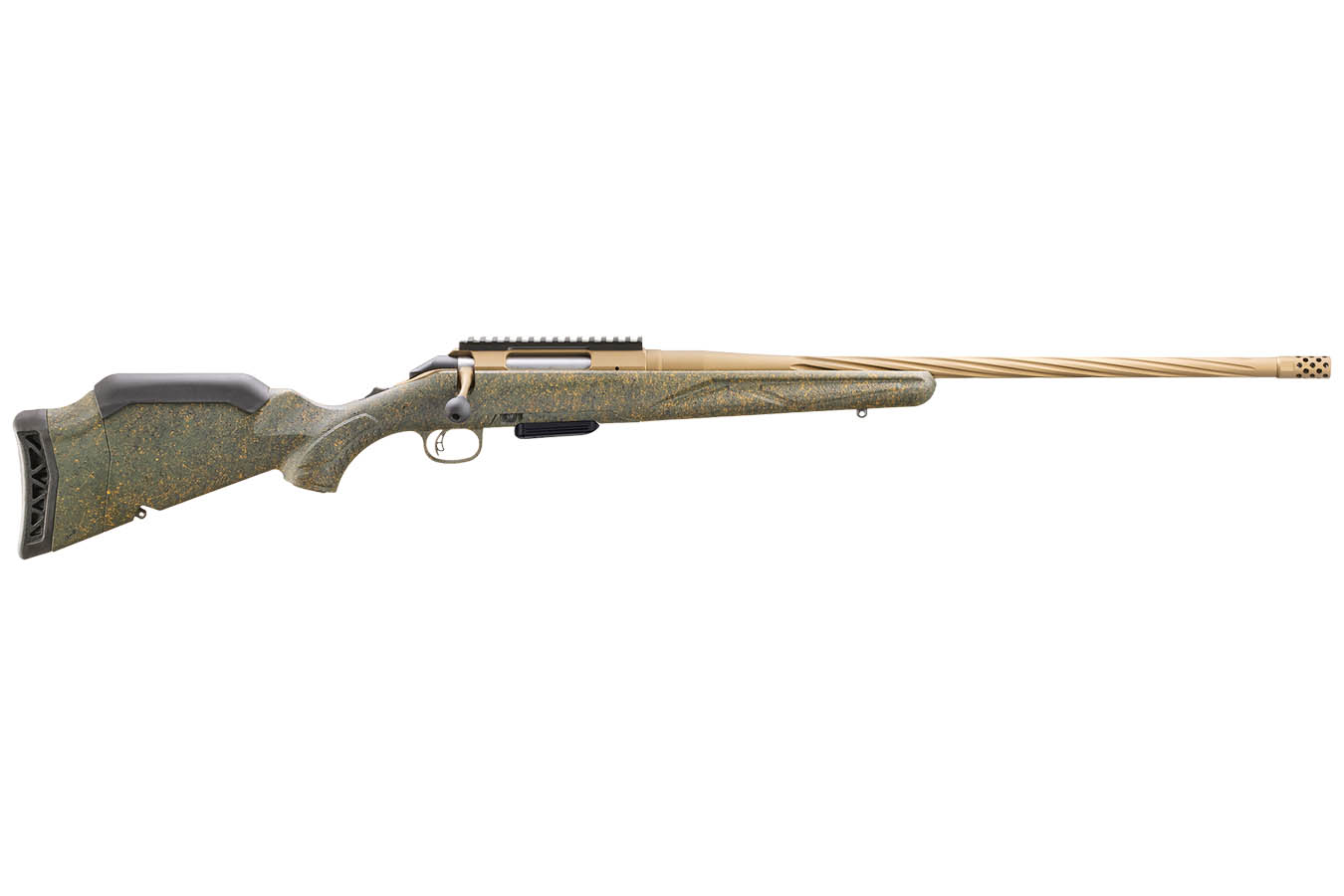 RUGER American Gen II Predator 223 Rem Bolt-Action Rifle with Burnt Bronze Spiral Fluted Barrel