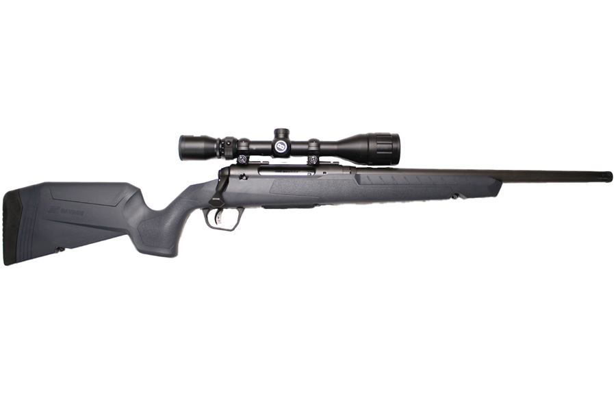 SAVAGE Axis II 300 Blackout Bolt-Action Rifle with 18 Inch Heavy Barrel, Bushnell Scope and Black/Synthetic Gray Stock