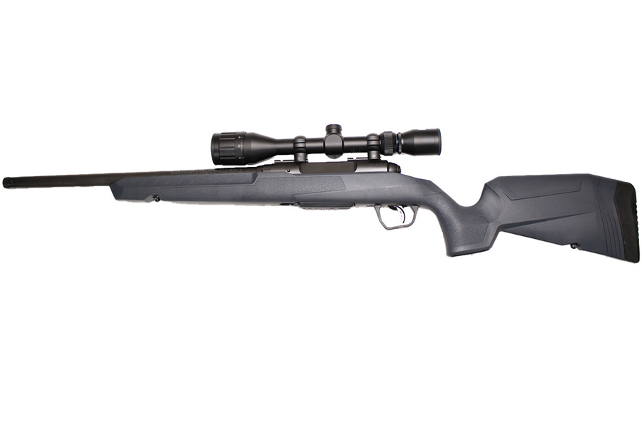SAVAGE Axis II 300 Blackout Bolt-Action Rifle with 18 Inch Heavy Barrel, Bushnell Scope and Black/Synthetic Gray Stock