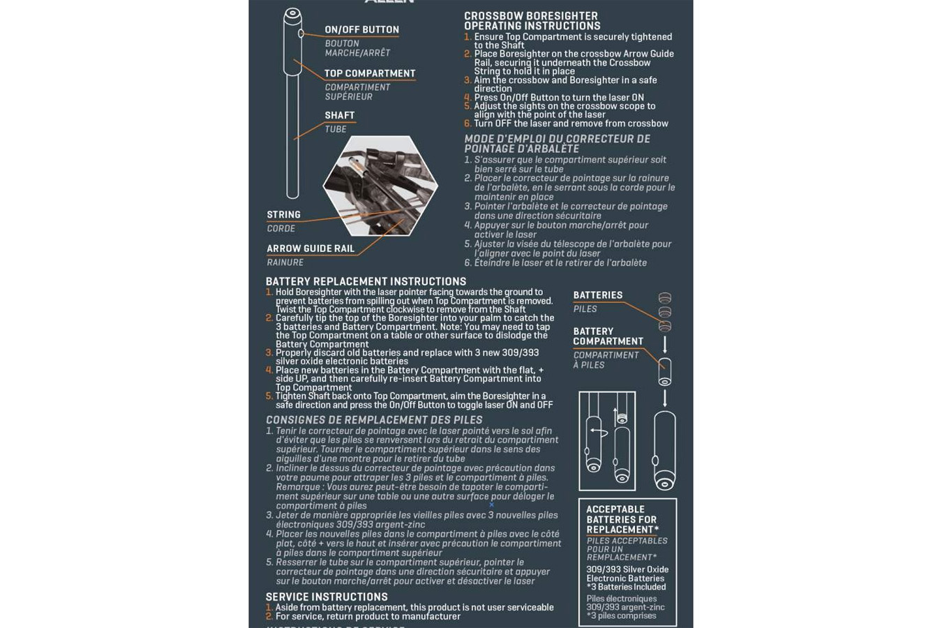 ALLEN COMPANY Crossbow Laser Boresighter