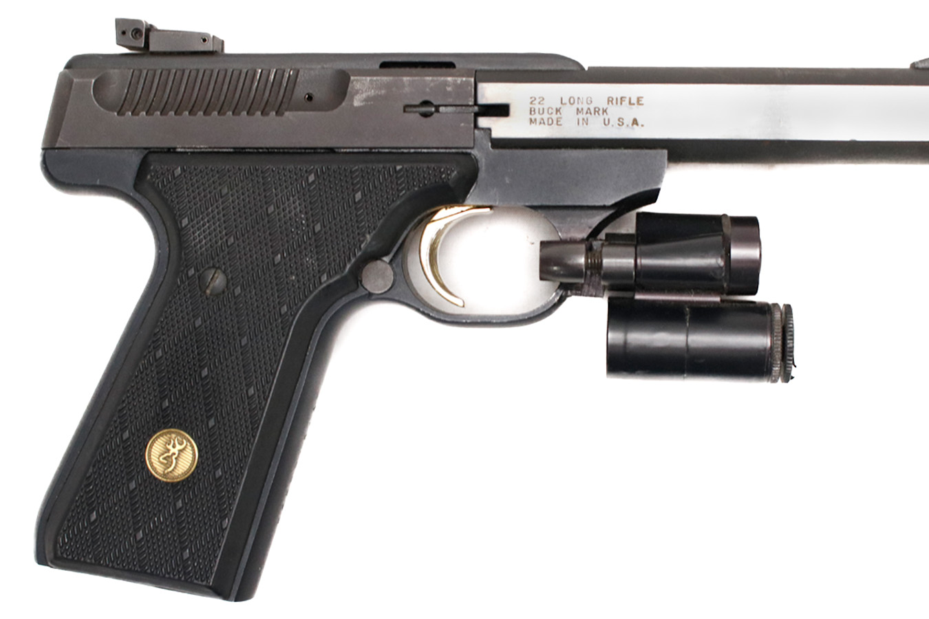 BROWNING ARMS COMPANY Buck Mark 22 LR Police Trade-In Pistol (Manufactured in 1988)