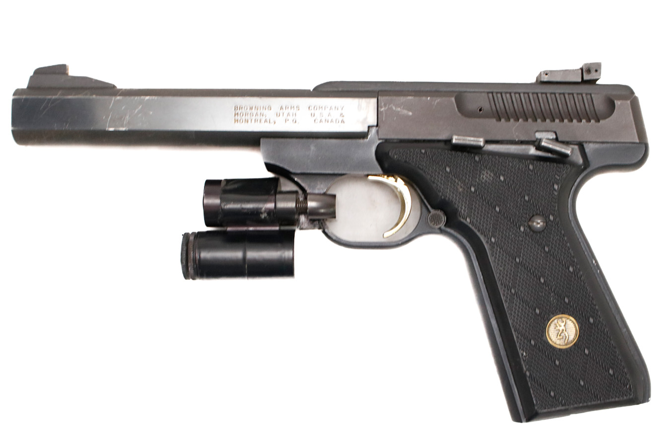 BROWNING ARMS COMPANY Buck Mark 22 LR Police Trade-In Pistol (Manufactured in 1988)