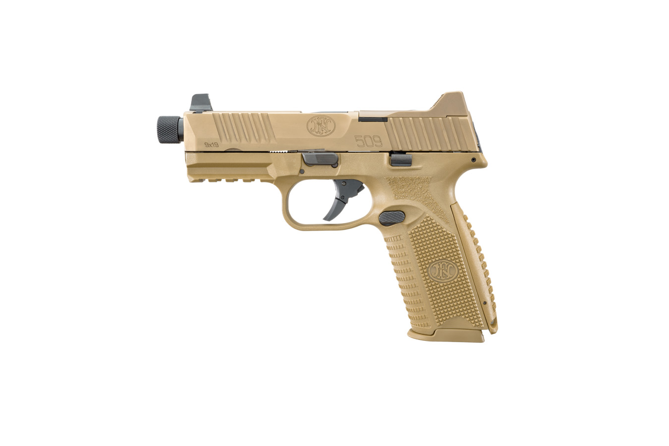 FNH 509 Tactical 9mm Flat Dark Earth Striker-Fired Optic Ready Pistol