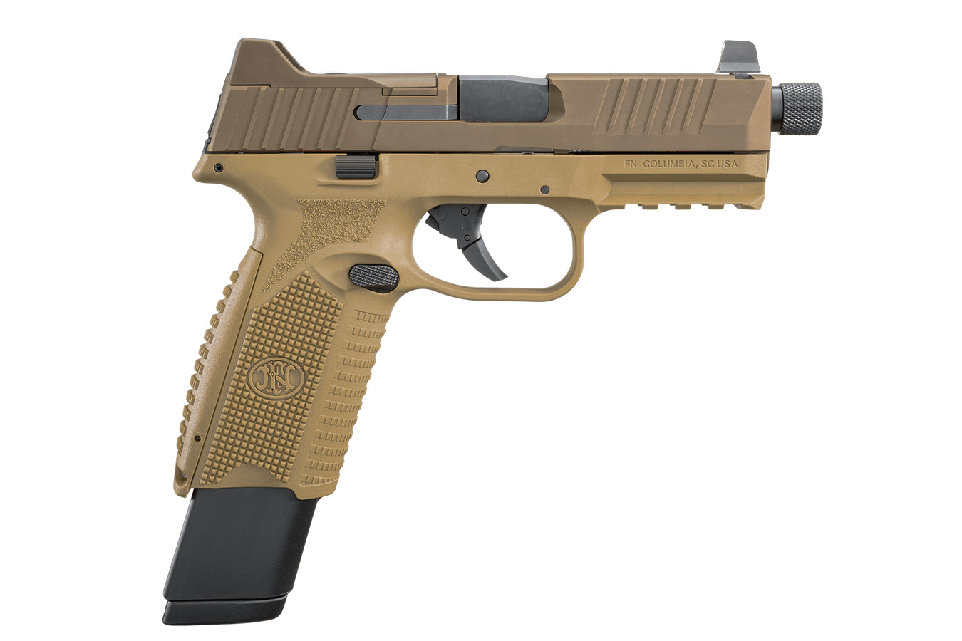 FNH 509 Tactical 9mm Flat Dark Earth Striker-Fired Optic Ready Pistol