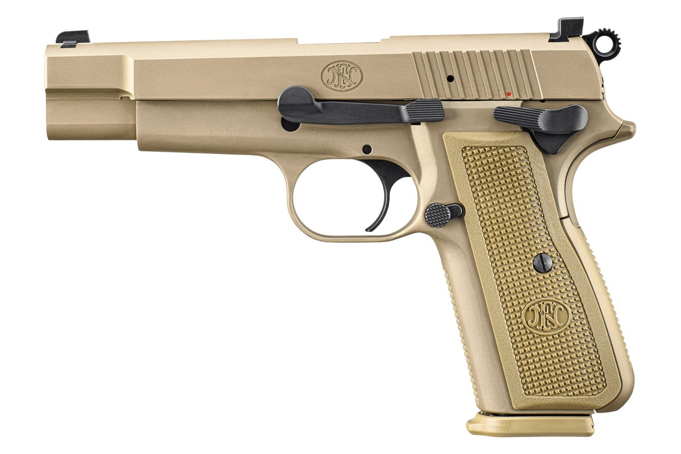 FNH 2022 High Power 9mm FDE Full-Size Pistol with 4.7 Inch Barrel