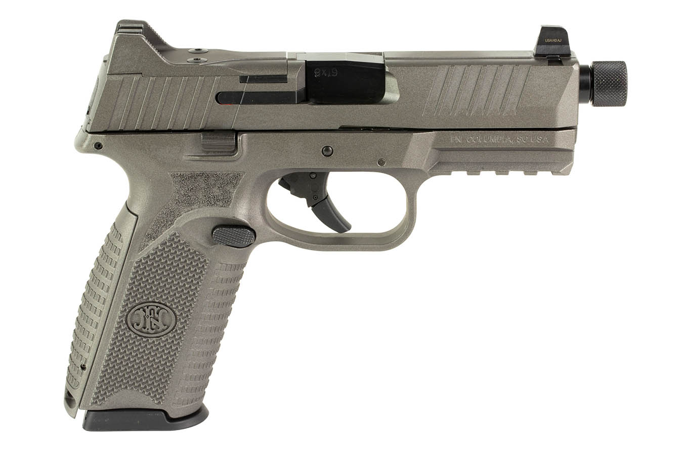 FNH 509 Tactical 9mm Optic Ready Pistol with Gray Cerakote Finish and Five 10-Round Magazines