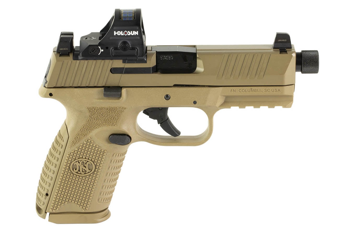 FNH 509M Tactical 9mm Semi-Auto Pistol w/ Holosun 407C Red-Dot Sight