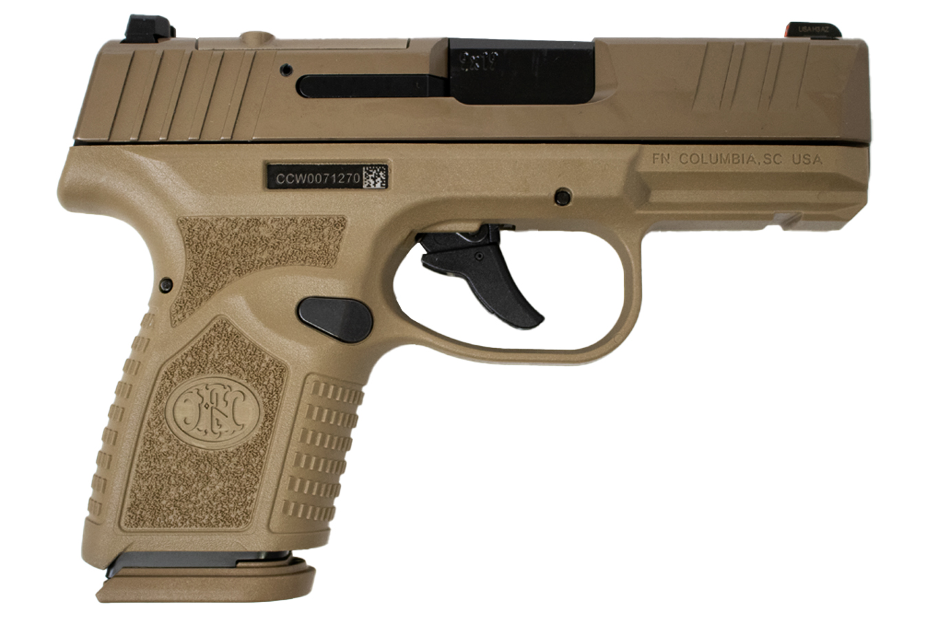 FNH Reflex MRD 9mm Optic Ready Pistol with Four 10-Round Magazines and Viridian Green Dot Sight