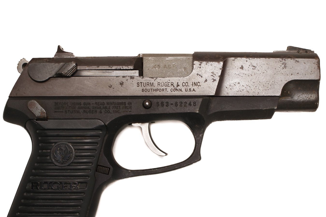 RUGER P90 45 ACP Police Trade-In PIstol