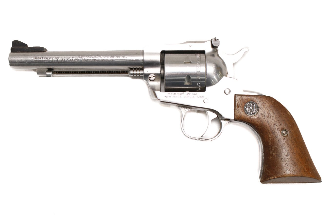 RUGER New Model Single Six 22 WMR Police Trade-In Revolver