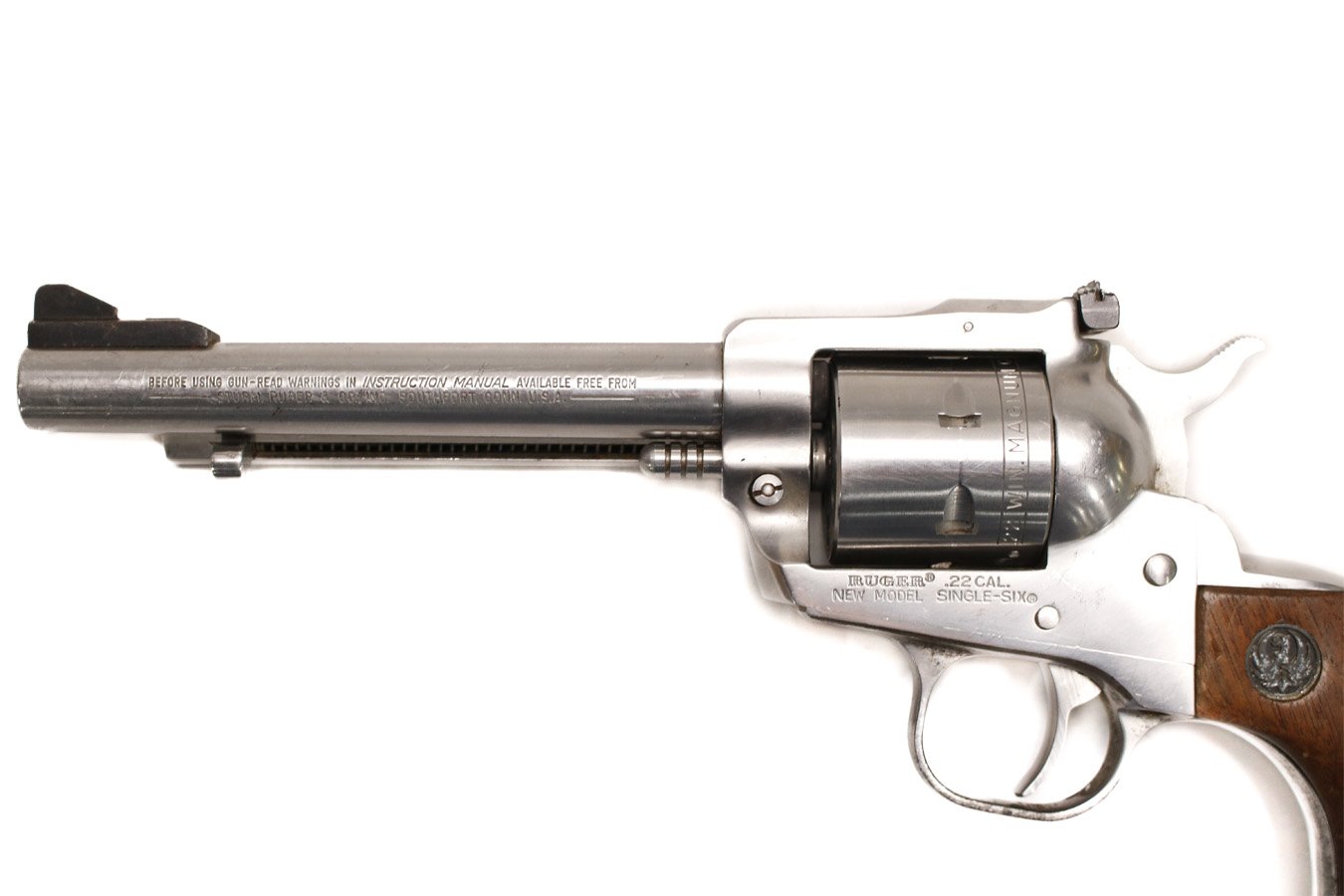 RUGER New Model Single Six 22 WMR Police Trade-In Revolver