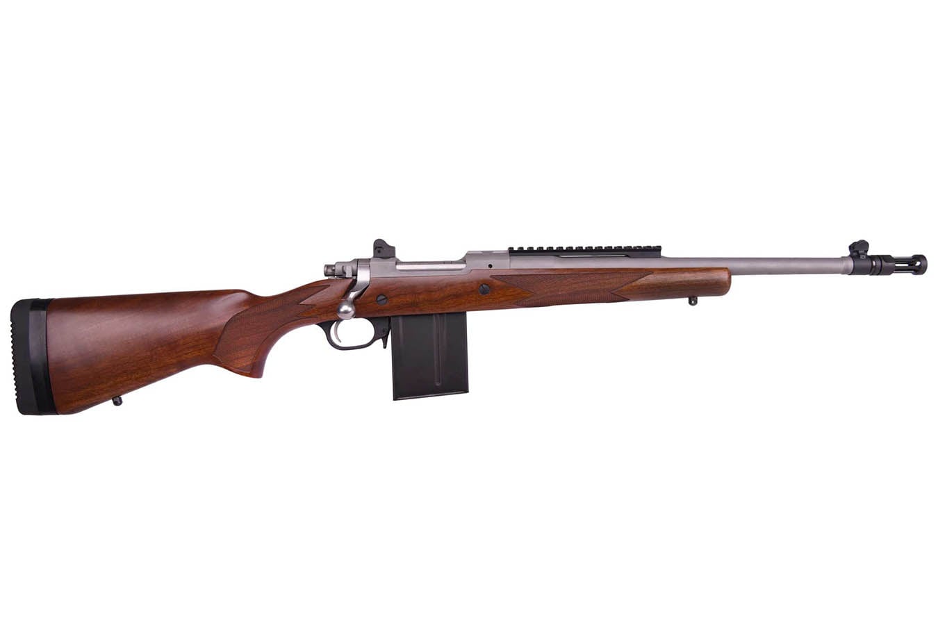 RUGER Gunsite Scout 308 Win Bolt-Action Rifle with Stainless Barrel and Walnut Stock