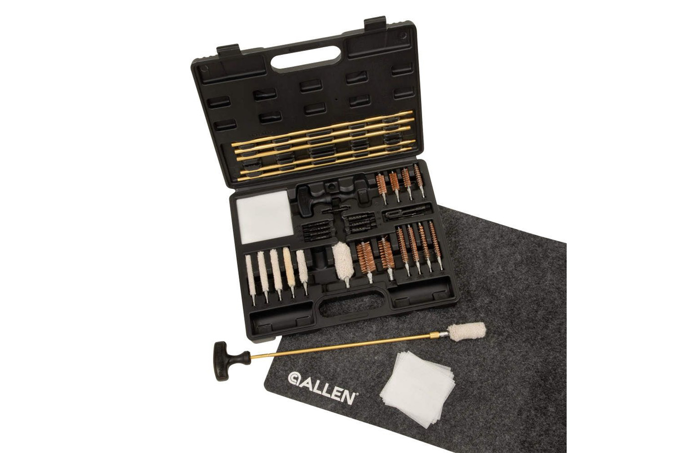 ALLEN COMPANY Universal Cleaning Kit in Molded Tool Box, 37 Pieces