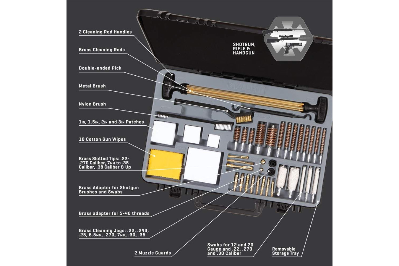 ALLEN COMPANY Krome Large Premium Universal Kit 50- Piece