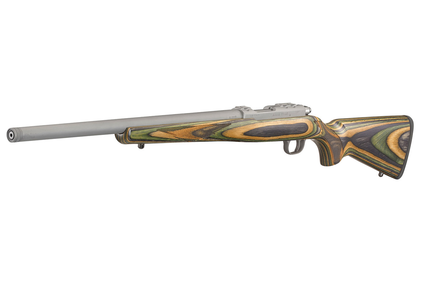 RUGER 77/22 22 Hornet Bolt-Action Rifle with Green Mountain Stock and 18.5 Inch Threaded Barrel