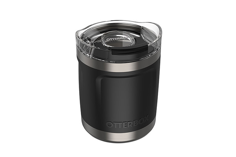 Otter Box Elevation Tumbler with Closed Lid in Silver Panther Black ...