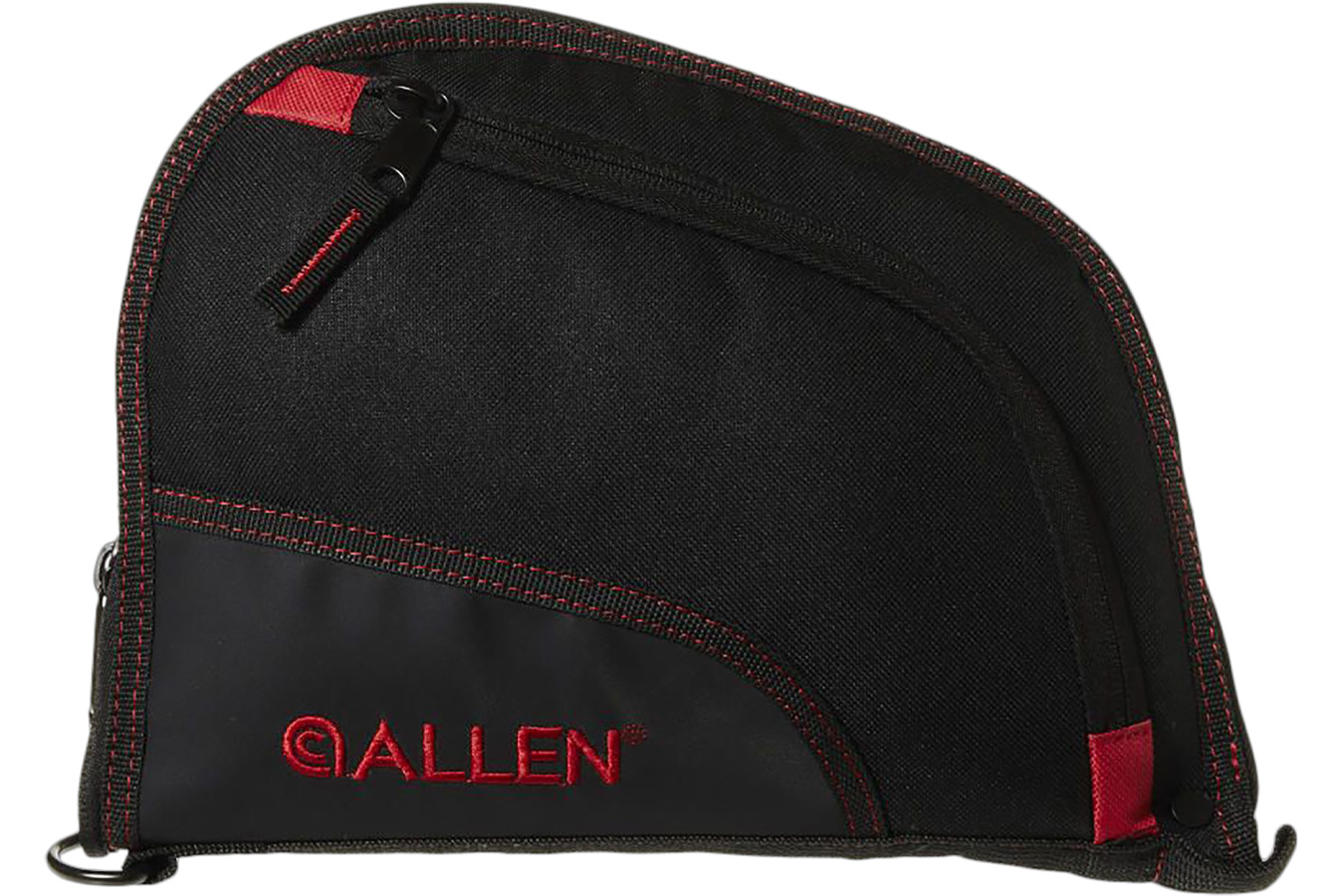 ALLEN COMPANY Auto-Fit Handgun Case Black Endura w/Red Trim