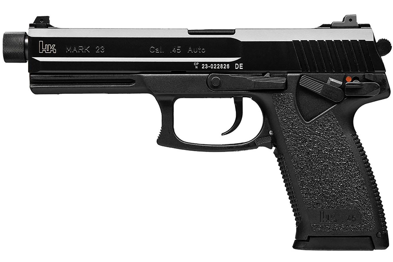 H  K Mark 23 45 ACP Pistol with Threaded Barrel