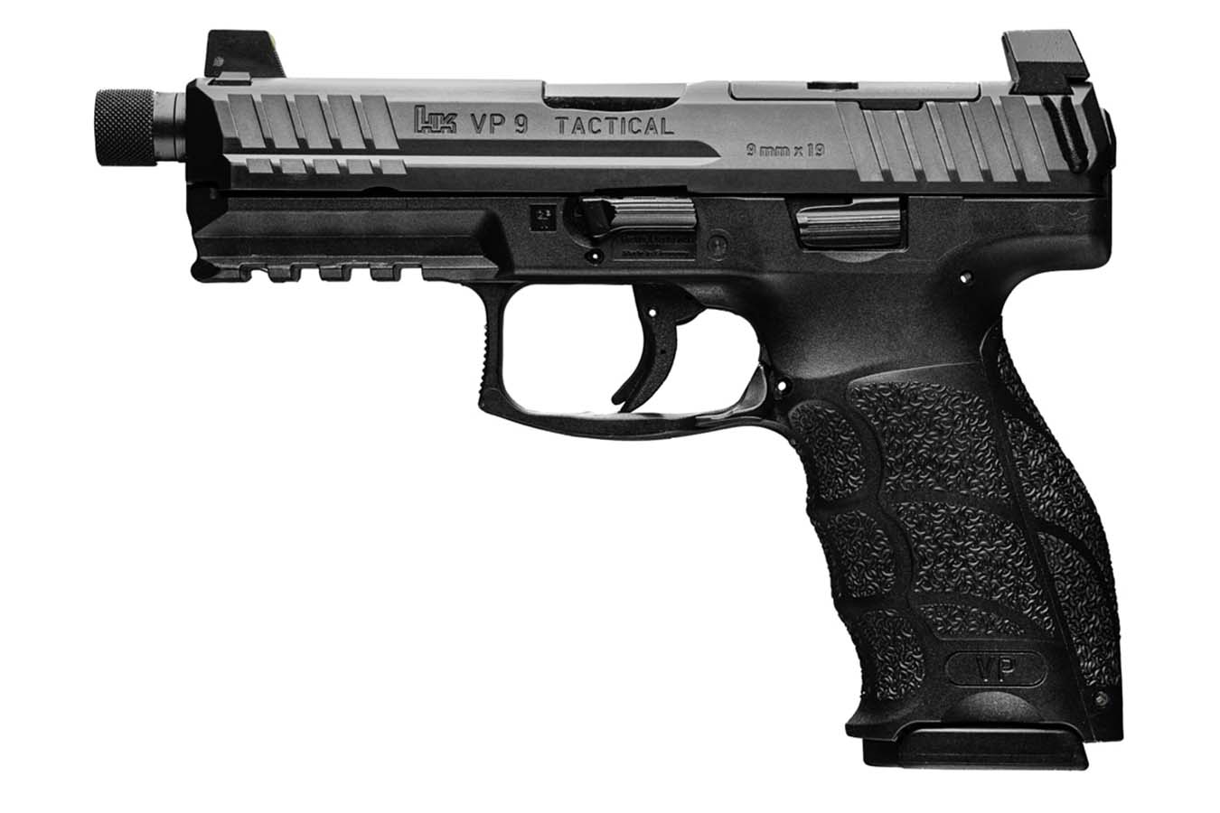 HECKLER AND KOCH VP9 Tactical Optic Ready 9mm Pistol with Threaded Barrel and Two Magazines