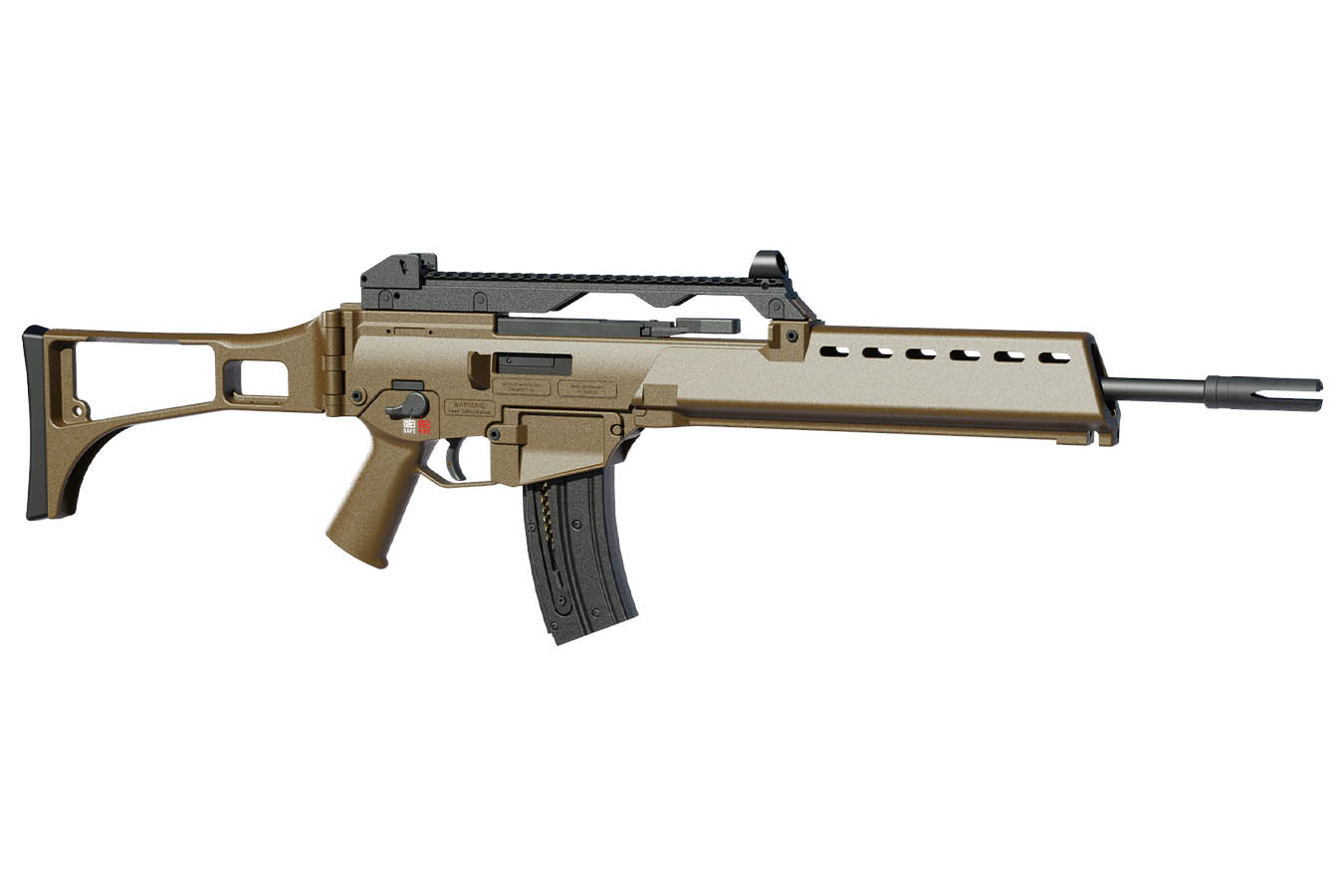 H  K G36 22 LR Semi-Auto Rifle with FDE Stock