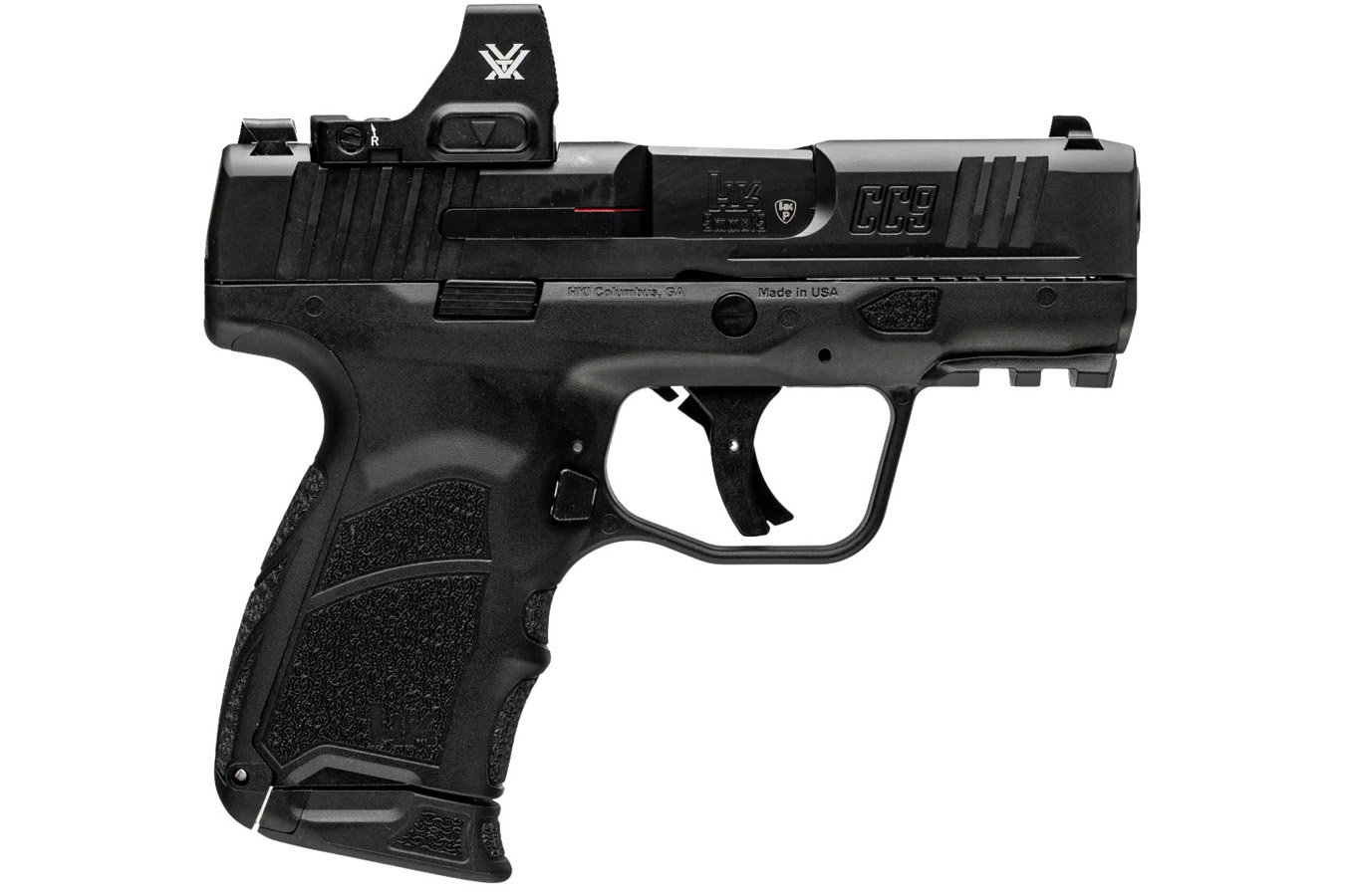 H  K CC9 9mm Semi-Auto Pistol with Vortex Defender-CCW