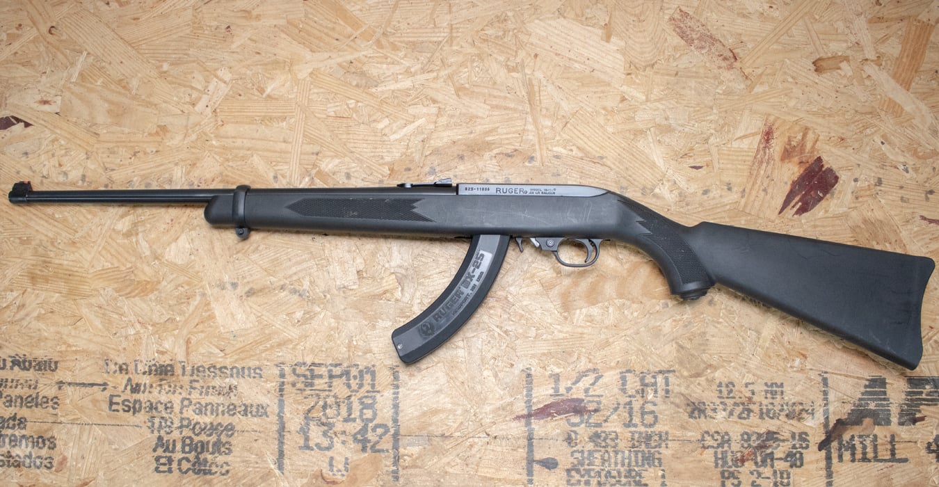 RUGER 10/22 Carbine 22 LR Police Trade-In Rifle with Synthetic Stock and Extended Magazine