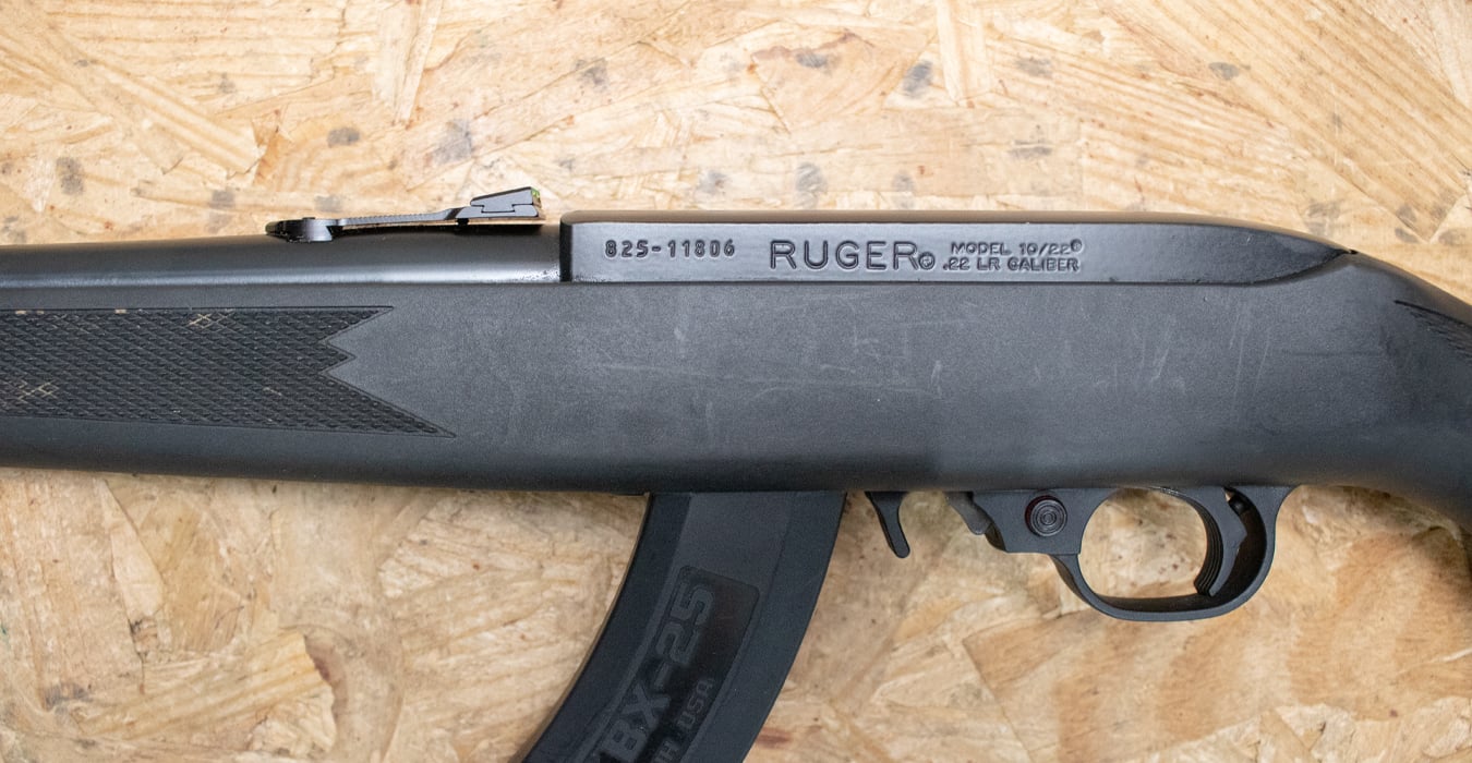 RUGER 10/22 Carbine 22 LR Police Trade-In Rifle with Synthetic Stock and Extended Magazine