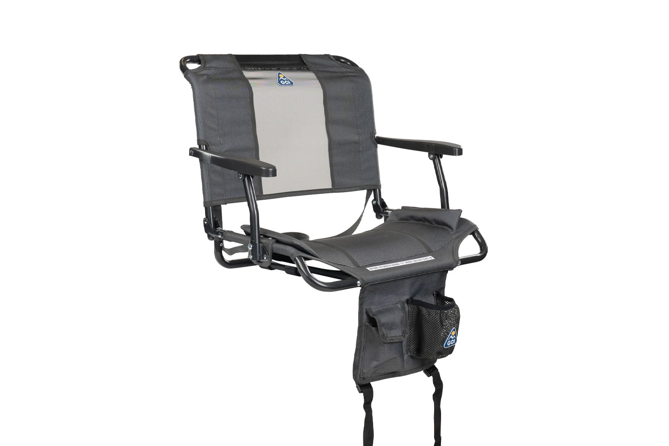 GCI OUTDOOR Big Comfort Stadium Chair 2.0 with Armrests Dark Charcoal