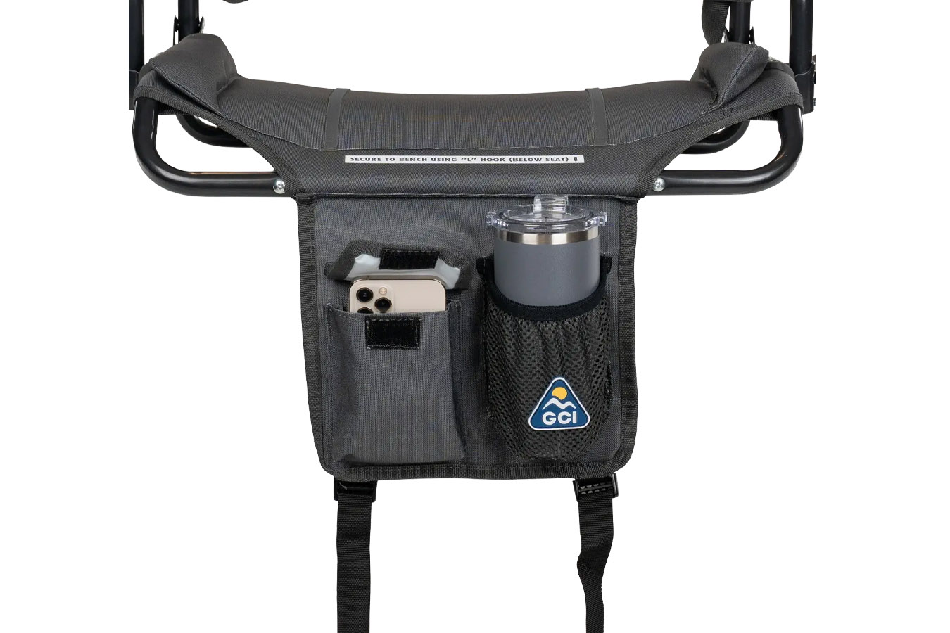 GCI OUTDOOR Big Comfort Stadium Chair 2.0 with Armrests Dark Charcoal