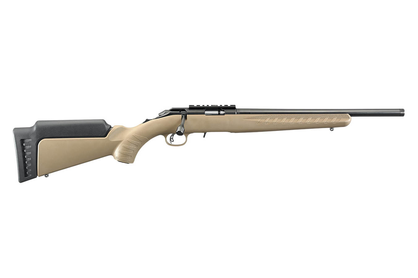 RUGER American Rimfire 17 HMR Bolt-Action Rifle with FDE Stock and Threaded Barrel